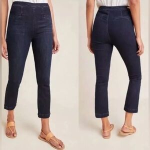 Pilcro and the Letterpress by Anthropologie High-Rise Denim Trouser Legging Jean